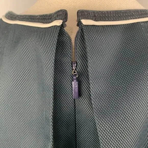 Fendi Navy Dress With Mesh Detail